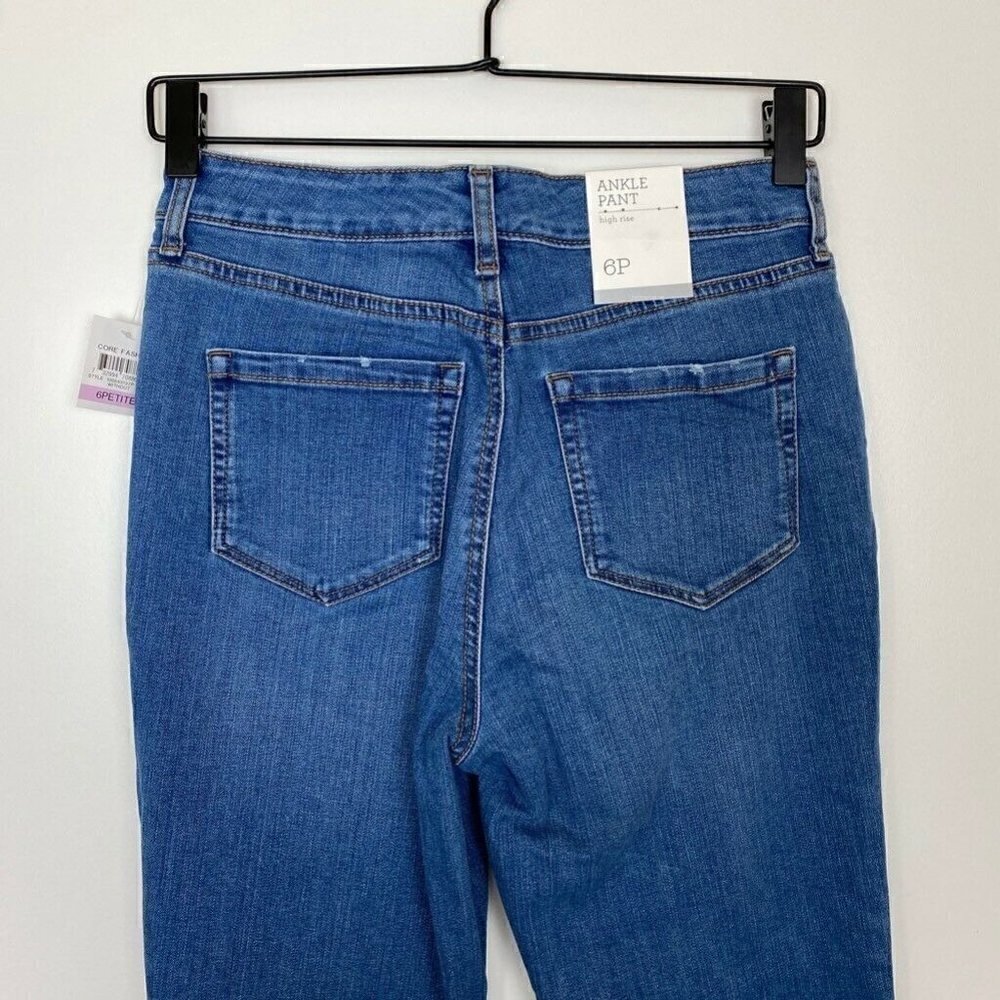 Style & Co Ankle Jeans Blue Medium Wash High 6 P - Picture 4 of 8